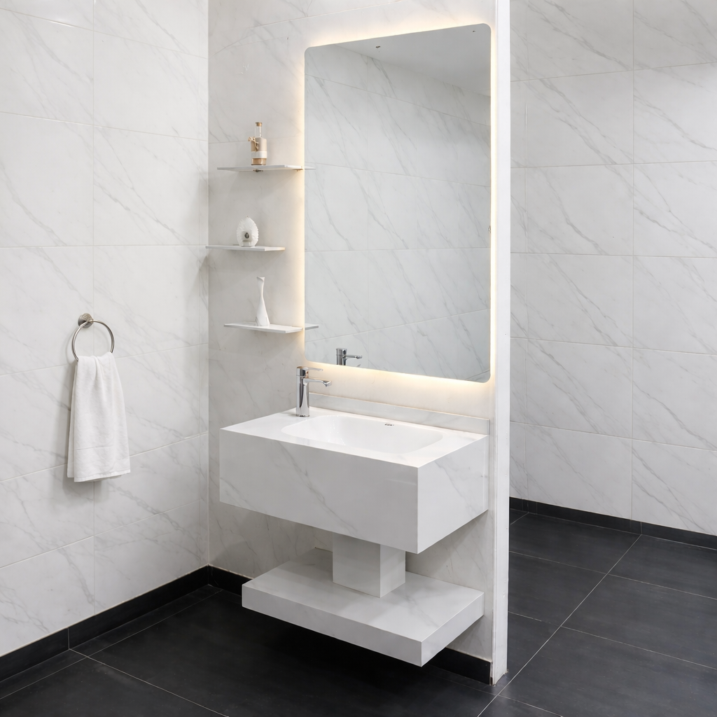 مغسلة بورسلان حوض مقاس 65 سم