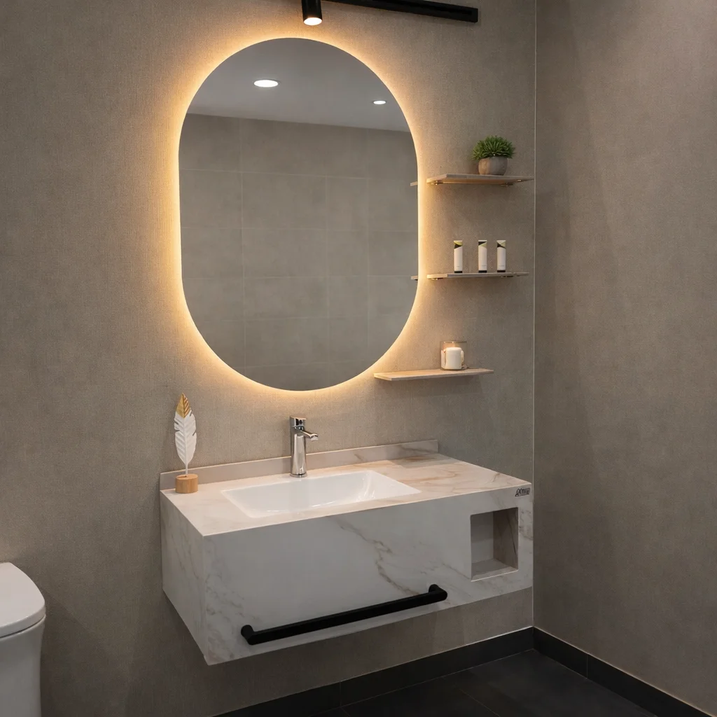 مغسلة بورسلان مقاس 80 سم 