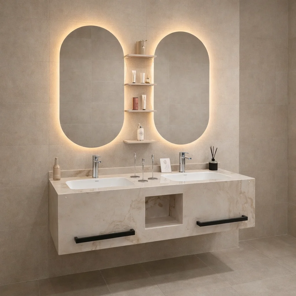 مغسلة بورسلان مقاس 150 سم  - صورة 2