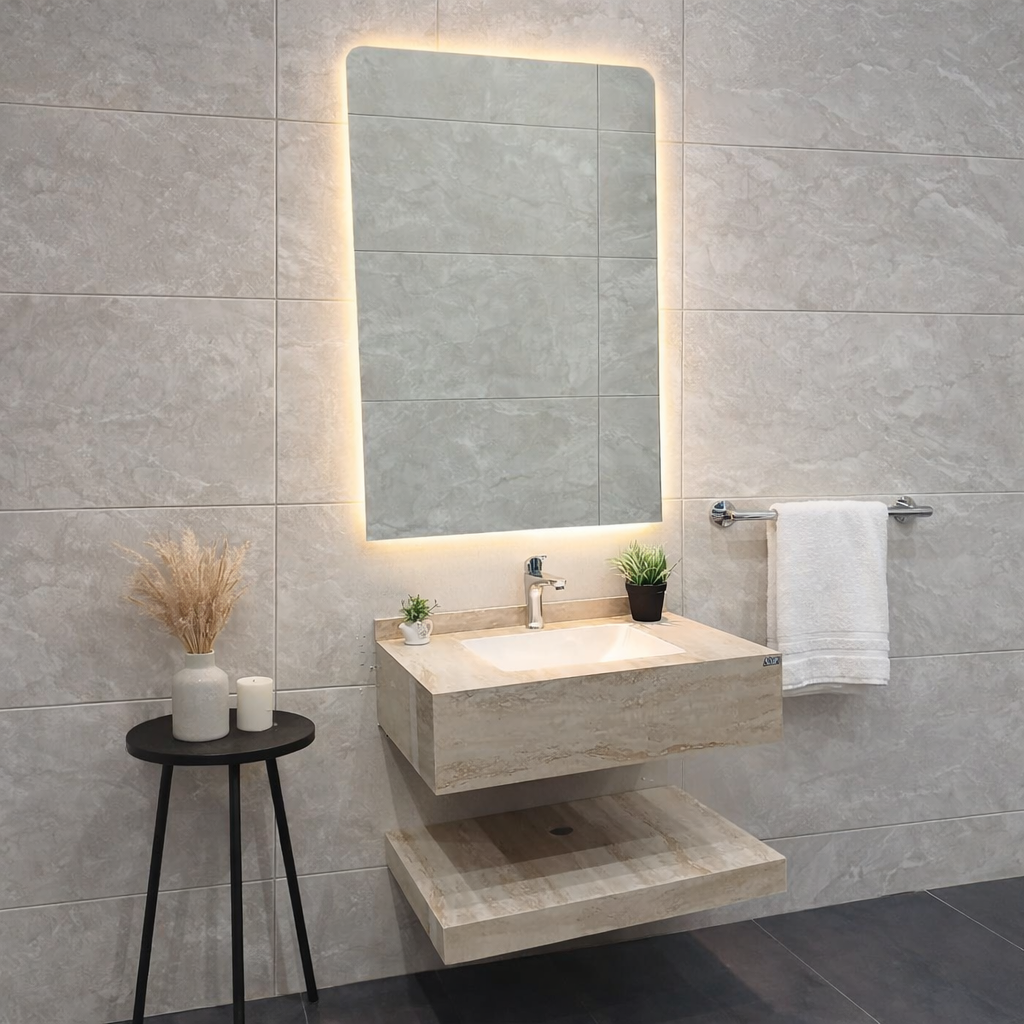 مغسلة بورسلان حوض مقاس 80 سم