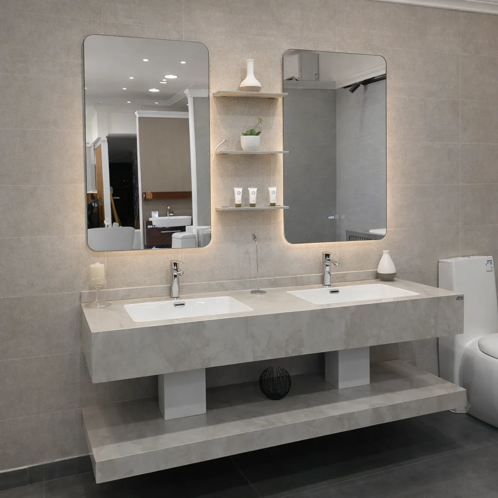 مغسلة بورسلان حوضين مقاس 170 سم