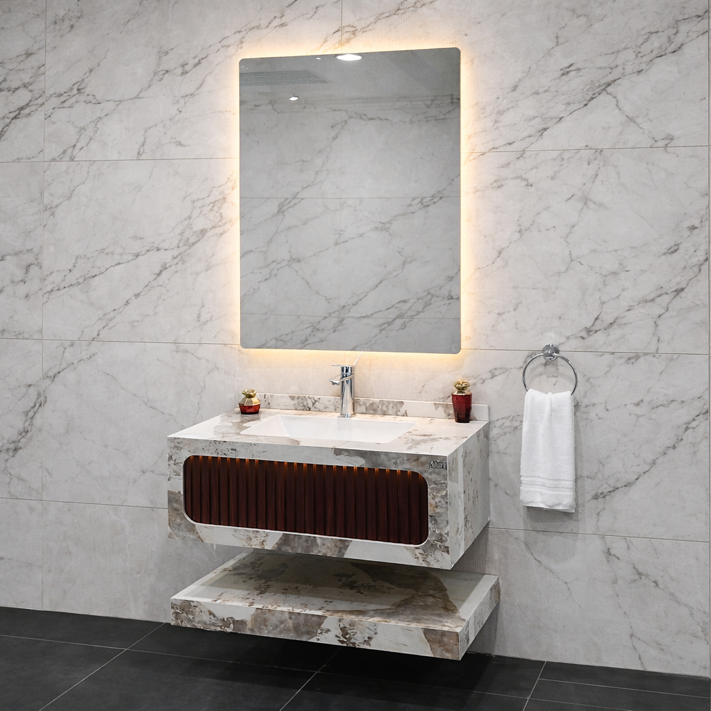 مغسلة بورسلان حوض مقاس 80 سم