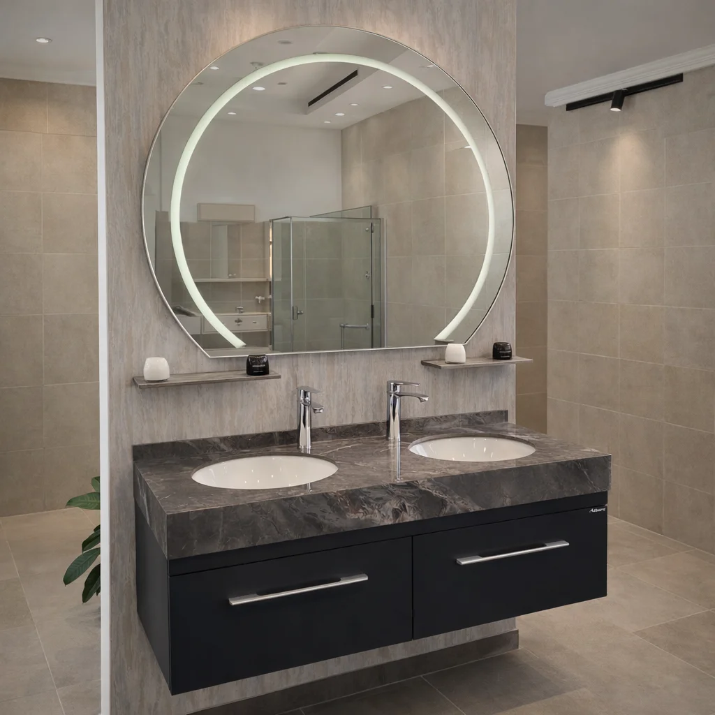 مغسلة بورسلان حوضين مقاس 120 سم