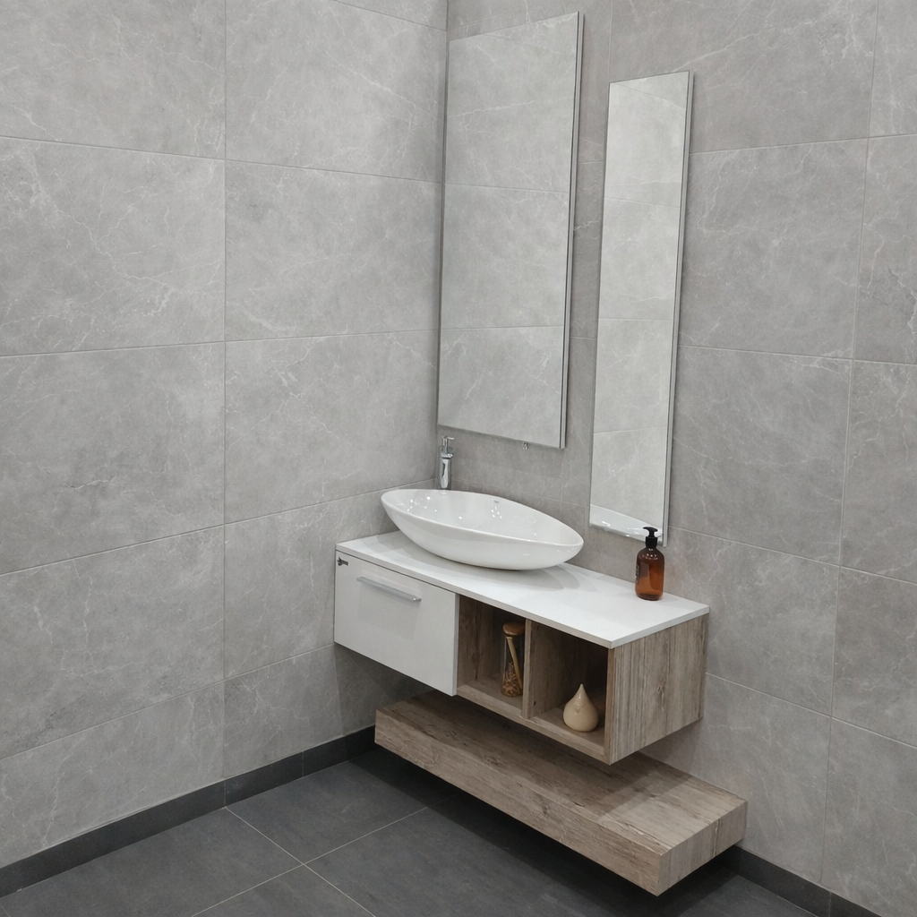 مغسلة خشب حوض مقاس 100 سم