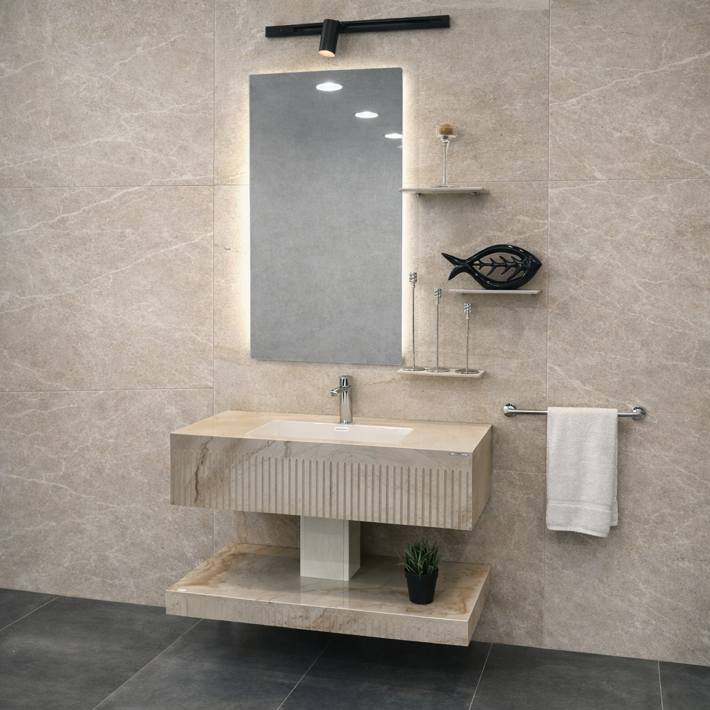 مغسلة بورسلان حوض مقاس 100 سم