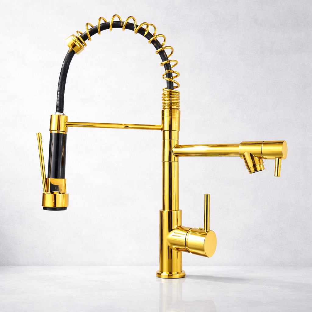 خلاط مطبخ ذهبي