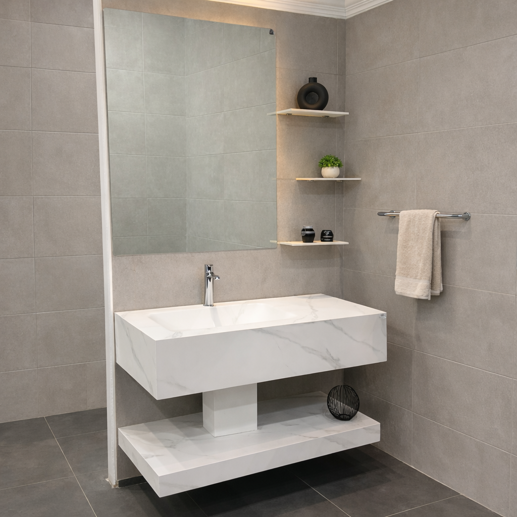 مغسلة بورسلان حوض مقاس 100 سم