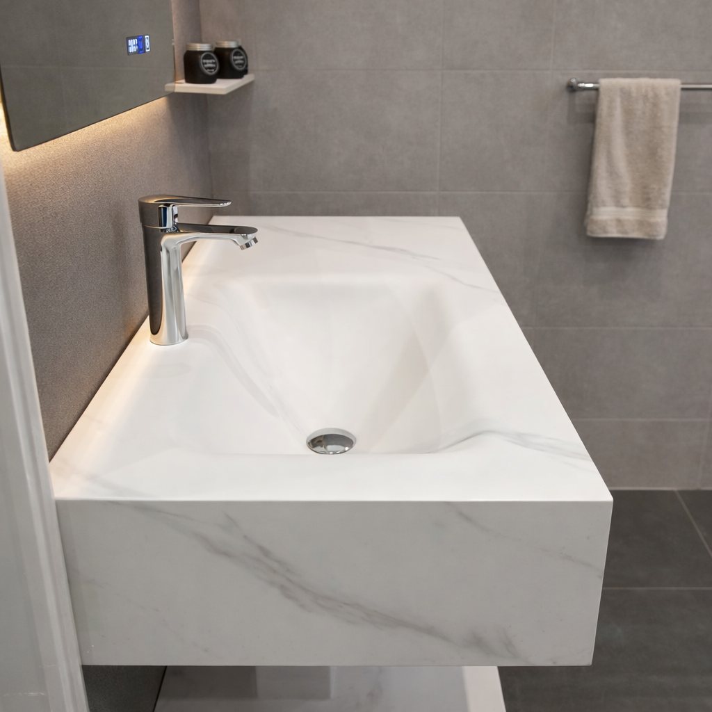 مغسلة بورسلان حوض مقاس 100 سم - صورة 2