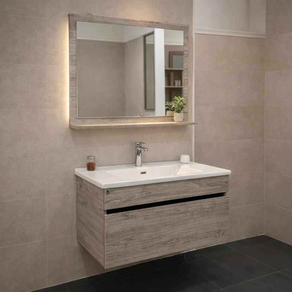 مغسلة خشب حوض مقاس 85 سم