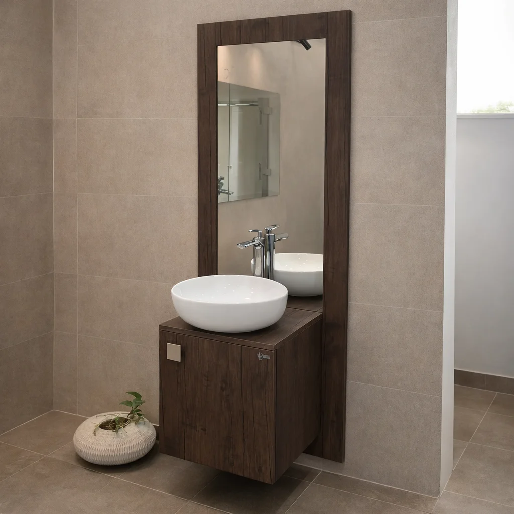 مغسلة خشب حوض مقاس 50 سم