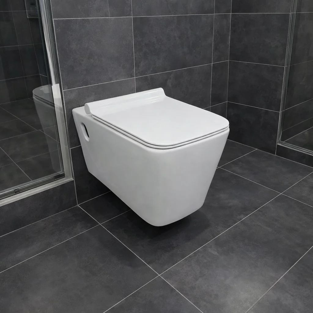 كرسي حمام معلق بورسلان