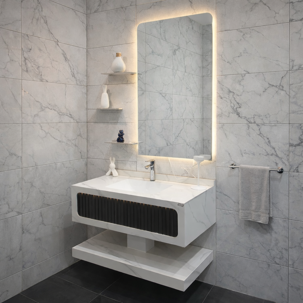 مغسلة بورسلان حوض مقاس 100 سم