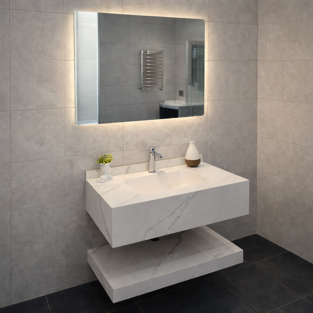 مغسلة بورسلان مقاس 80 سم